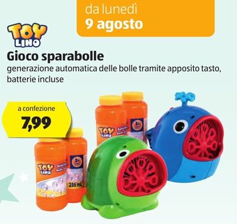 ALDI Toy Lino Gioco sparabolle offerta