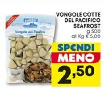 Panorama Vongole Cotte del Pacifico Seafrost 500 g offerta