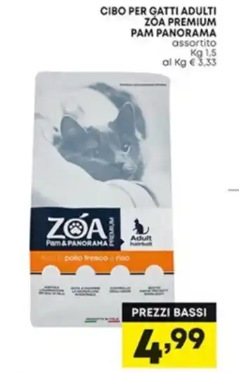 Panorama Pam Panorama Cibo per gatti adulti zoa premium 1,5 kg offerta