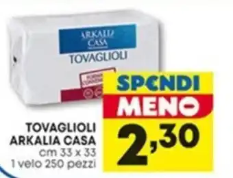 Panorama Arkalia Casa Tovaglioli 250 pezzi cm 33 x 33 offerta