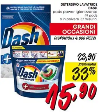Panorama Dash Detersivo lavatrice 57 misurini offerta