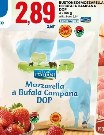 Eurospin Pascoli italiani bustone di mozzarella di bufala campana dop offerta