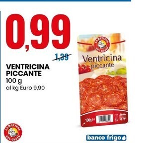 Eurospin La bottega del gusto ventricina piccante offerta