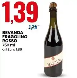 Eurospin Bevanda fragolino rosso offerta
