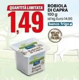 Eurospin Pascoli italiani robiola di capra offerta
