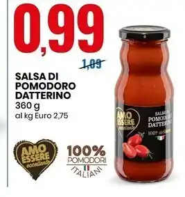 Eurospin Amo essere eccellente salsa di pomodoro datterino offerta