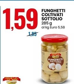 Delizie dal sole funghetti coltivati sottolio