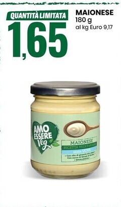Eurospin Amo essere veg maionese offerta