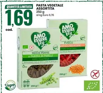 Eurospin Amo essere veg pasta vegetale assortita offerta