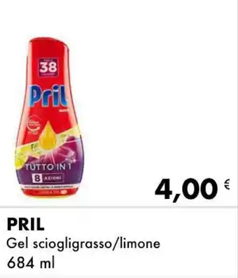 Iper Tosano Pril Gel sciogligrasso/limone 684 ml offerta
