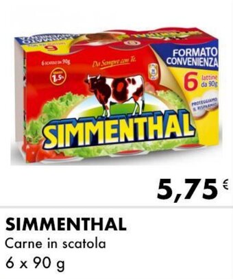 Iper Tosano Simmenthal Carne in scatola 6 x 90 g offerta