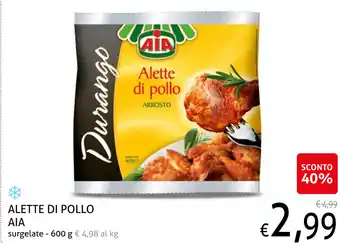 Ecu Discount Aia Alette di Pollo surgelate 600g offerta