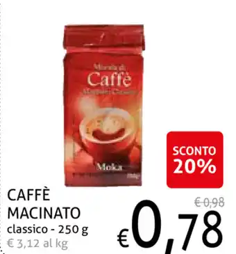 Ecu Discount Macinato Caffè classico 250g offerta