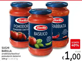 Ecu Discount Barilla Sughi 400g offerta