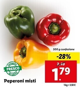 Lidl Peperoni misti offerta
