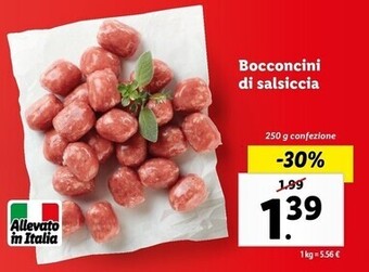 Lidl Bocconcini di salsiccia offerta