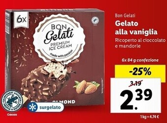 Lidl Bon gelati - gelato alla vaniglia offerta