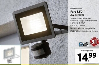 Livarno home faro led da esterni