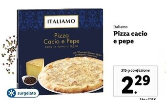 Lidl Italiamo pizza cacio e pepe offerta