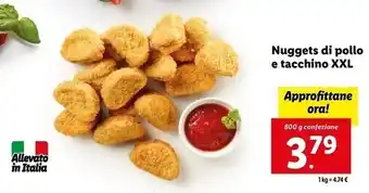 Lidl Nuggets di pollo e tacchino xxl offerta
