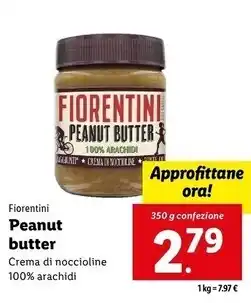 Lidl Fiorentini peanut butter offerta