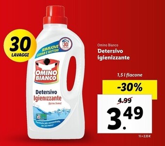 Lidl Omino bianco detersivo igienizzante offerta