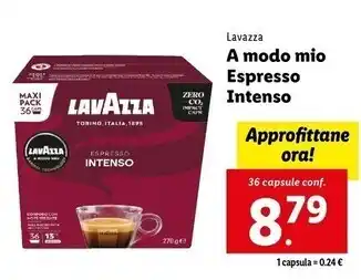 Lidl Lavazza a modo mio espresso intenso offerta