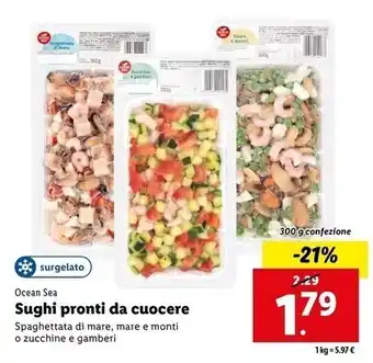 Lidl Ocean sea sughi pronti da cuocere offerta