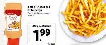 Lidl Salsa andalouse stile belga offerta