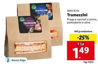 Lidl Select & go tramezzini offerta