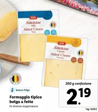 Lidl Formaggio tipico belga a fette offerta