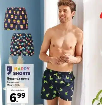 Lidl Happy shorts - boxer da uomo offerta