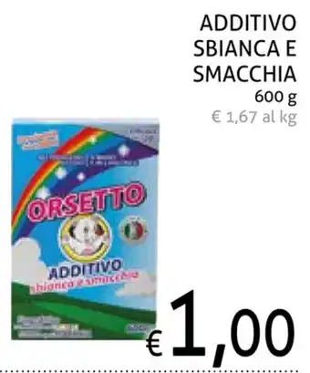 Orsetto Additivo Sbianca e Smacchia 600g