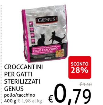Genus Croccantini per Gatti Sterilizzati 400g