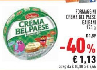 Conad Galbani Formaggini Crema Bel Paese 175 g offerta