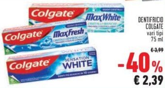 Conad Colgate Dentifricio 75 ml offerta