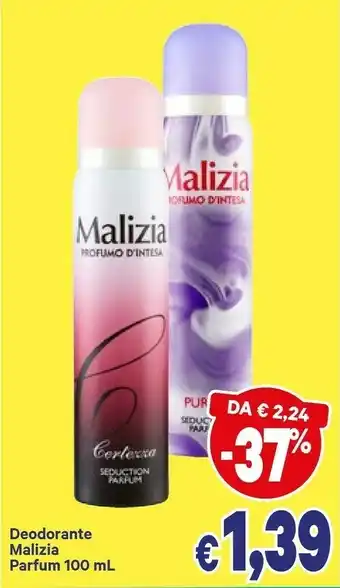 A&O Malizia Deodorante Parfum offerta