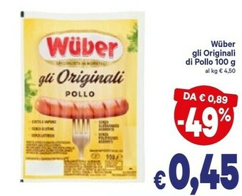A&O Wuber Gli Originali Di Pollo 100 G(ml) offerta