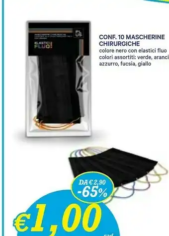 Mascherine Chirurgiche Colore Nero