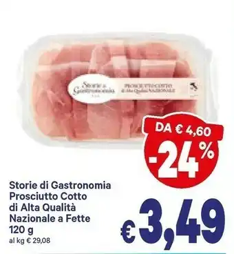 A&O Storie Di Gastronomia Prosciutto Cotto Di Alta Qualità Nazionale A Fette offerta
