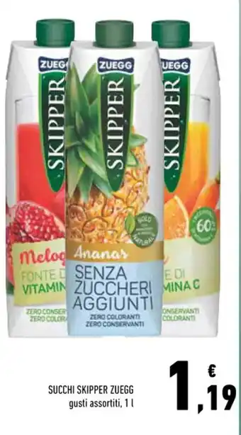 Conad Zuegg Succhi Skipper 1 l offerta