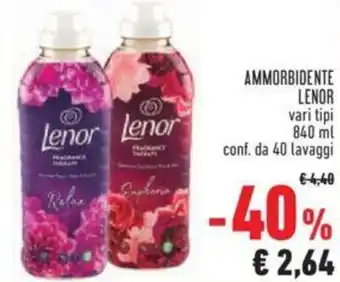 Conad Lenor Ammorbidente 840 ml conf. da 40 lavaggi offerta