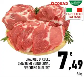 Conad Braciole di Collo senz'osso suino conad percorsco qualità offerta