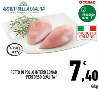 Conad Conad Percorso Qualità petto di pollo intero offerta