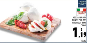 Conad Conad Sapori&Dintorni mozzarella fior di latte pugliese offerta
