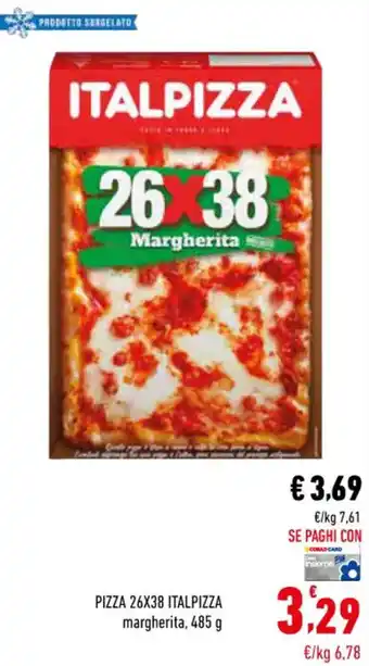 Conad Italpizza Pizza 26x38 485 g offerta