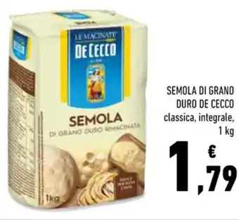 Conad De Cecco Semola di Grano duro 1 kg offerta