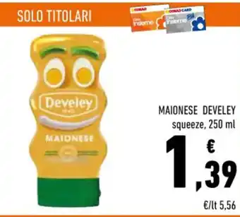 Conad Develey Maionese 250 ml offerta