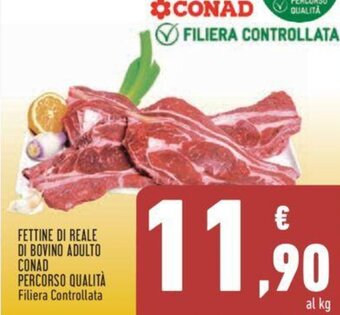 Conad Conad Percorso Qualità Fettine di Reale Di Bovino Adulto offerta
