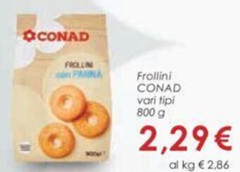 Conad Conad Frollini 800 g offerta